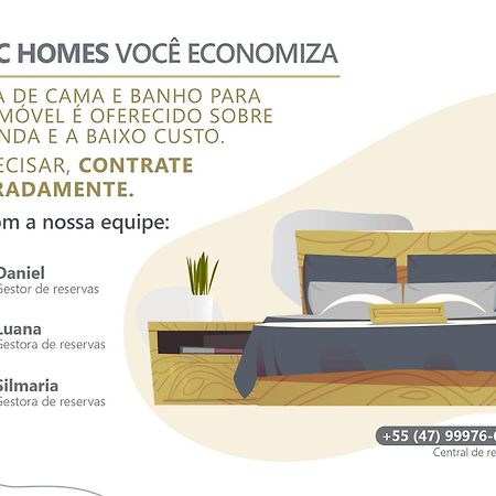 Confortavel Apartamento Em Condominio Com Piscina 봄비나스 외부 사진